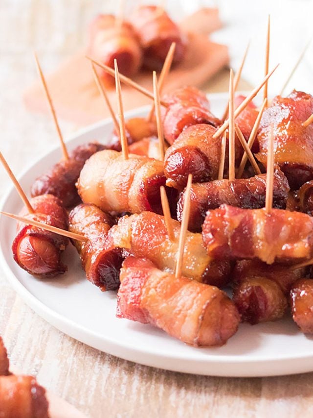 4 Ingredient Bacon Wrapped Little Smokies