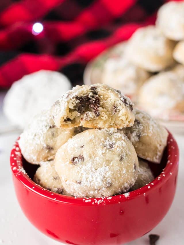Chocolate Chip Snowball Cookies Recipe