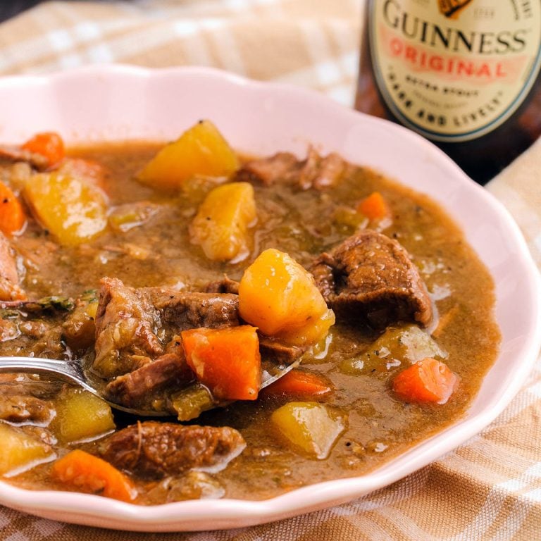 Irish Guinness Beef Stew (Crockpot Recipe)