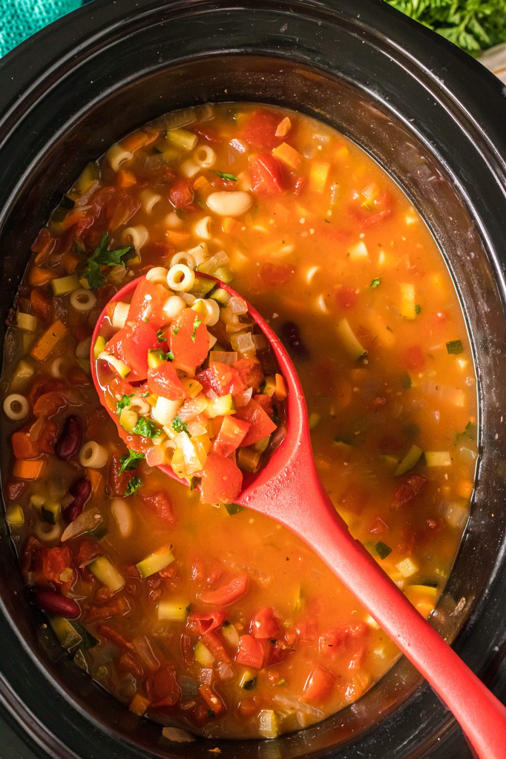 How to make Minestrone Soup (slow cooker)
