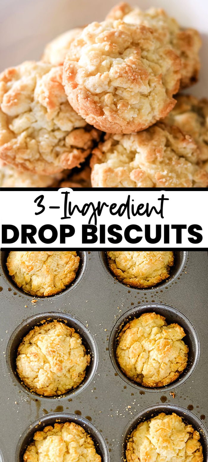 Did you know you can make homemade biscuits with just three ingredients? They are so easy - all you need is self-rising flour, butter, and sour cream to make buttery drop biscuits. | www.persnicketyplates.com
