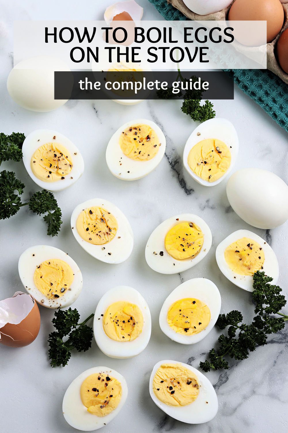 If you've ever struggled with making a hard boiled egg on your stovetop and thought to yourself, "there must be a better way," you're in luck! This comprehensive guide will show you how to make perfect hard boiled eggs on your stovetop, every time! | www.persnicketyplates.com