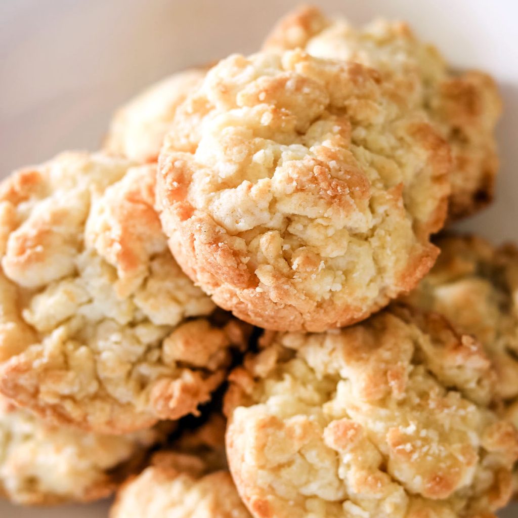 bowl of 3 ingredient biscuits.