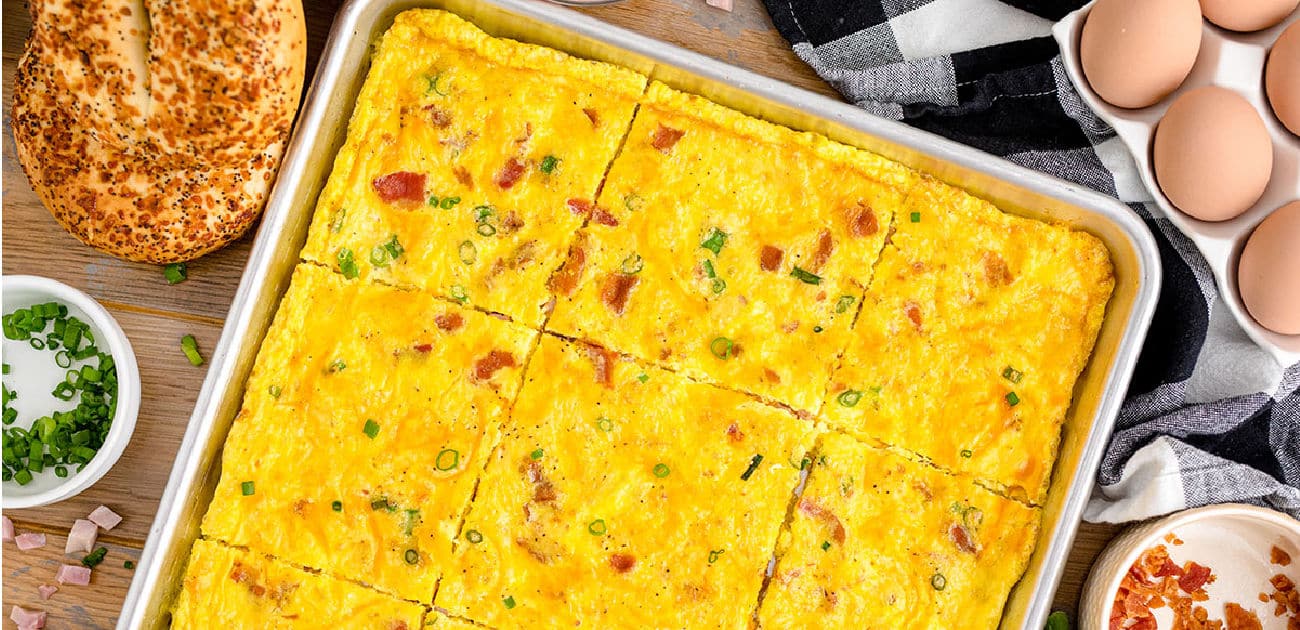 Simple Sheet Pan Eggs Topped with Chunky Salsa - Unsophisticook