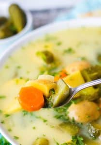 Slow Cooker Dill Pickle Soup