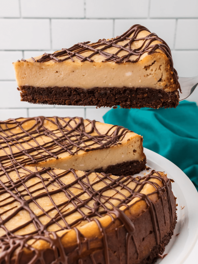 Delicious Cheesecake with Brownie Bottom