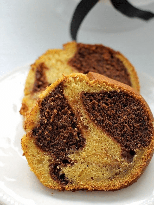 Pumpkin Chocolate Marble Cake