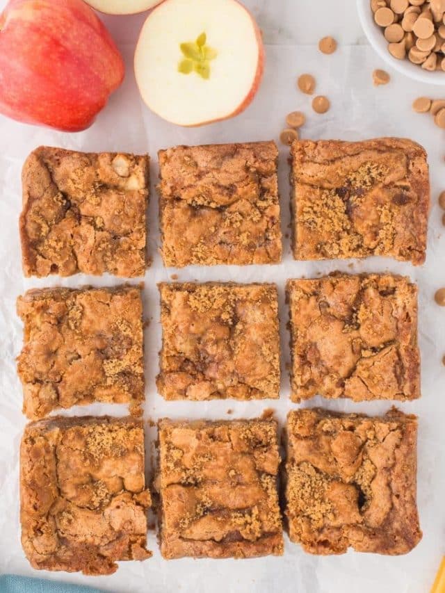 Apple and Peanut Butter Blondies