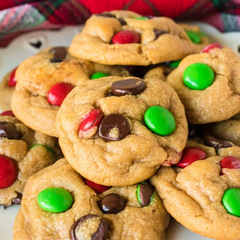 Soft & Chewy Chocolate Chip Christmas Cookies