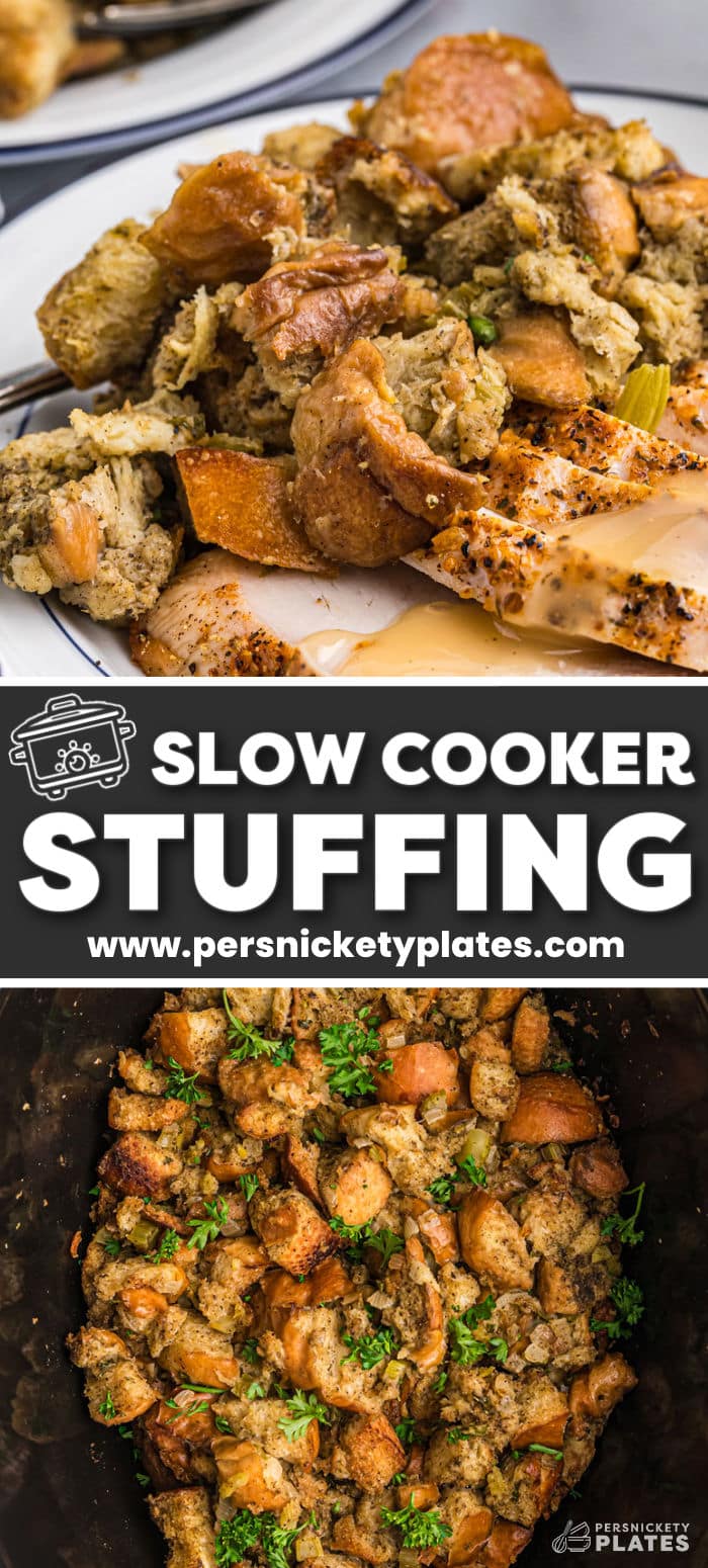 Easy Slow Cooker Stuffing
