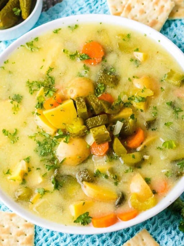 Hearty Dill Pickle Soup