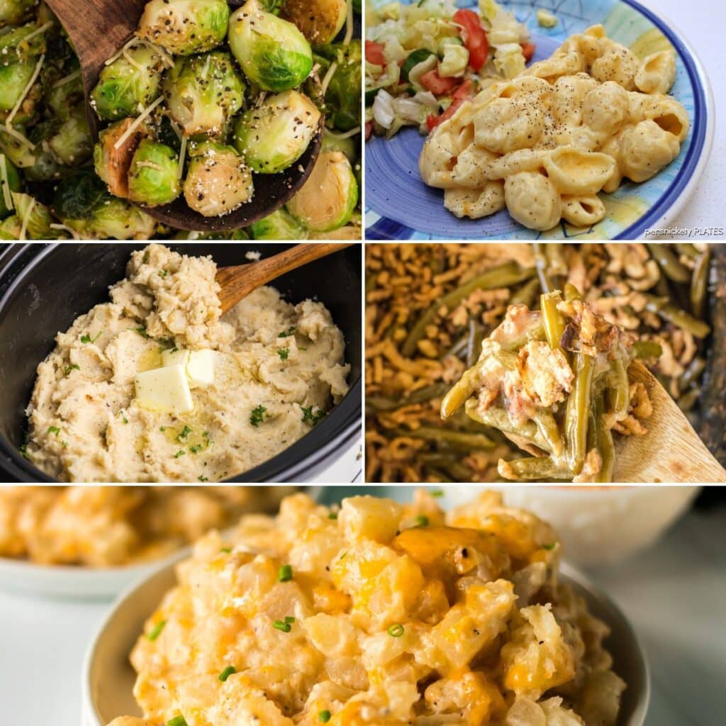 collage of side dish recipes.